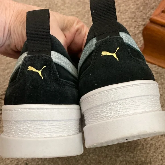 Puma Black and Gray Chunky Platform Sneakers - Picture 3 of 9